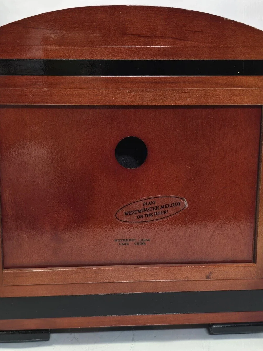 Bulova Quartz Westminster Chime Mantel Clock Wood Case Tested Working Vintage